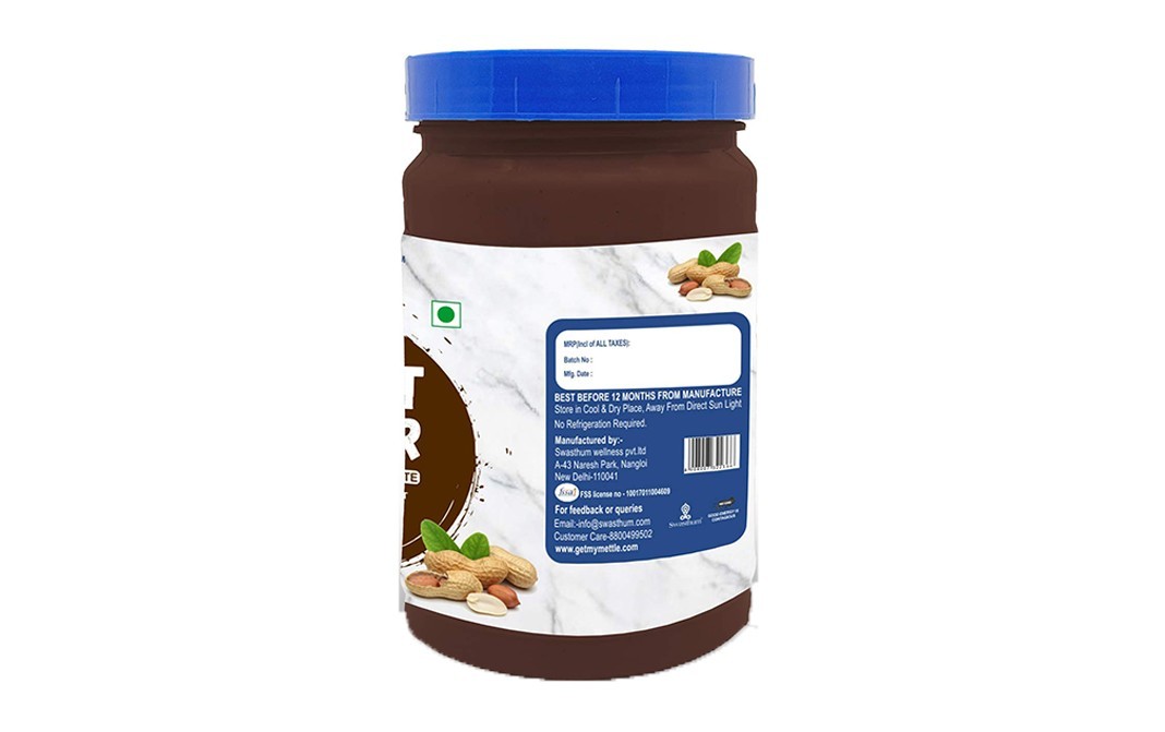 Mettle Peanut Butter Chocolate    Plastic Jar  907 grams